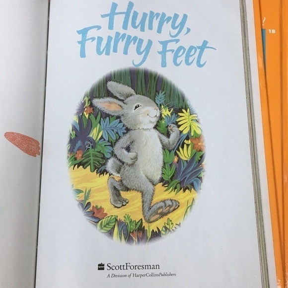 Vintage 90s Childrens Book Hurry Furry Feet Celebrate Reading Classroom Dr Seuss - Picture 4 of 12